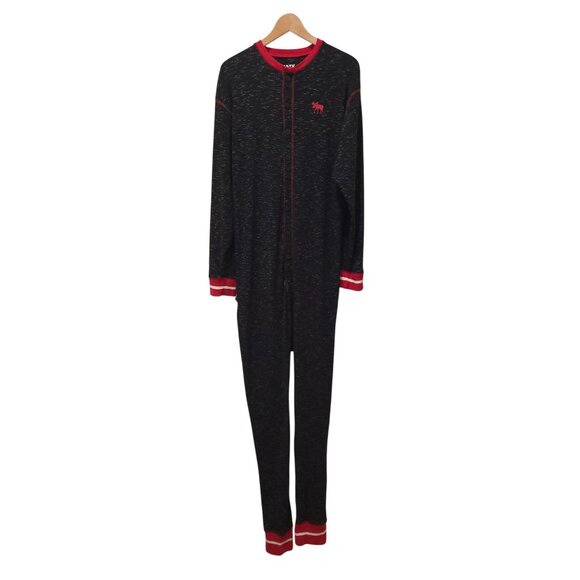 Lazy One Moose Caboose Flapjack Adult Unisex Onesie Pajama Loungewear Sz XL - Picture 1 of 7